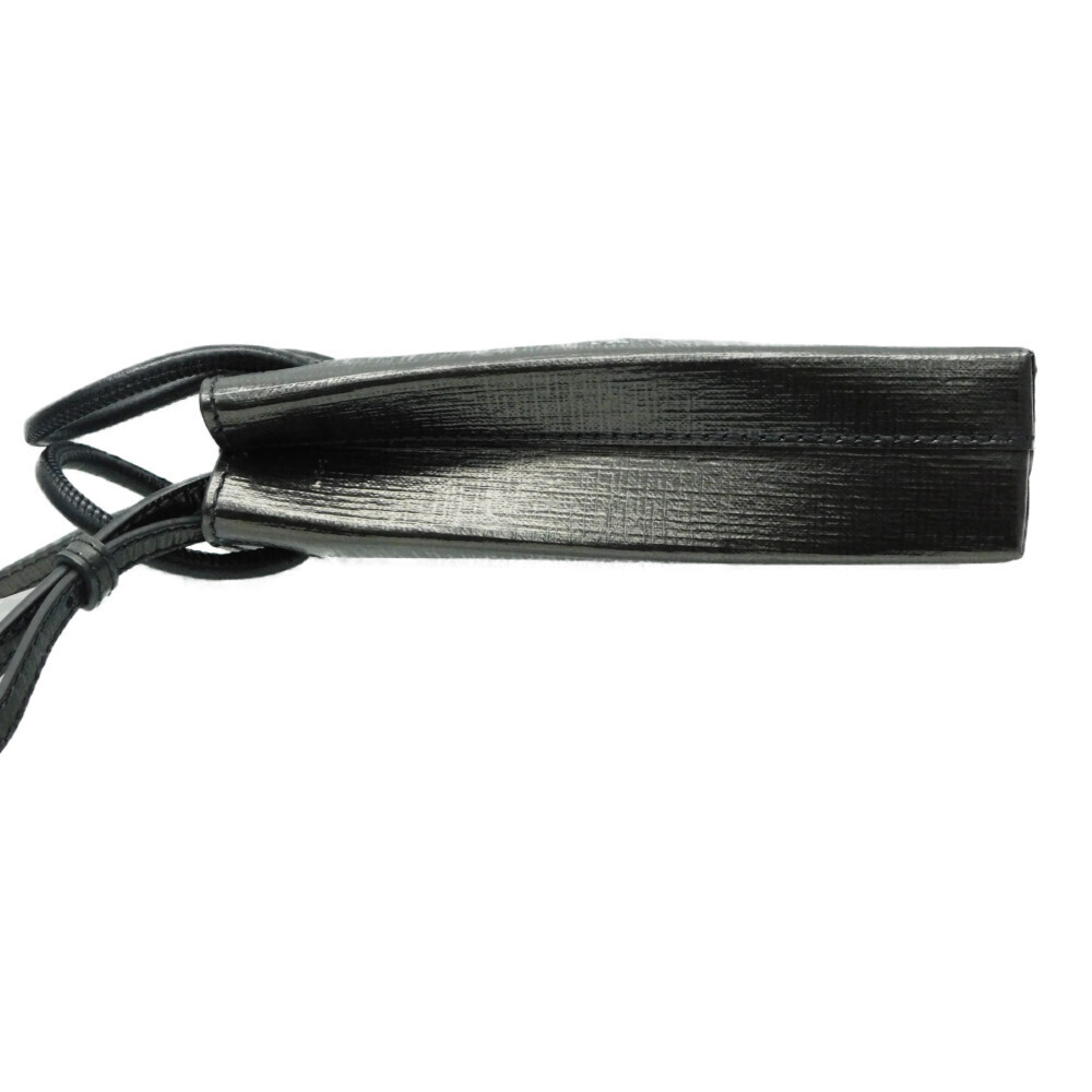 BALENCIAGA Shoulder Bag Crossbody Leather Logo Black - Picture 3 of 6